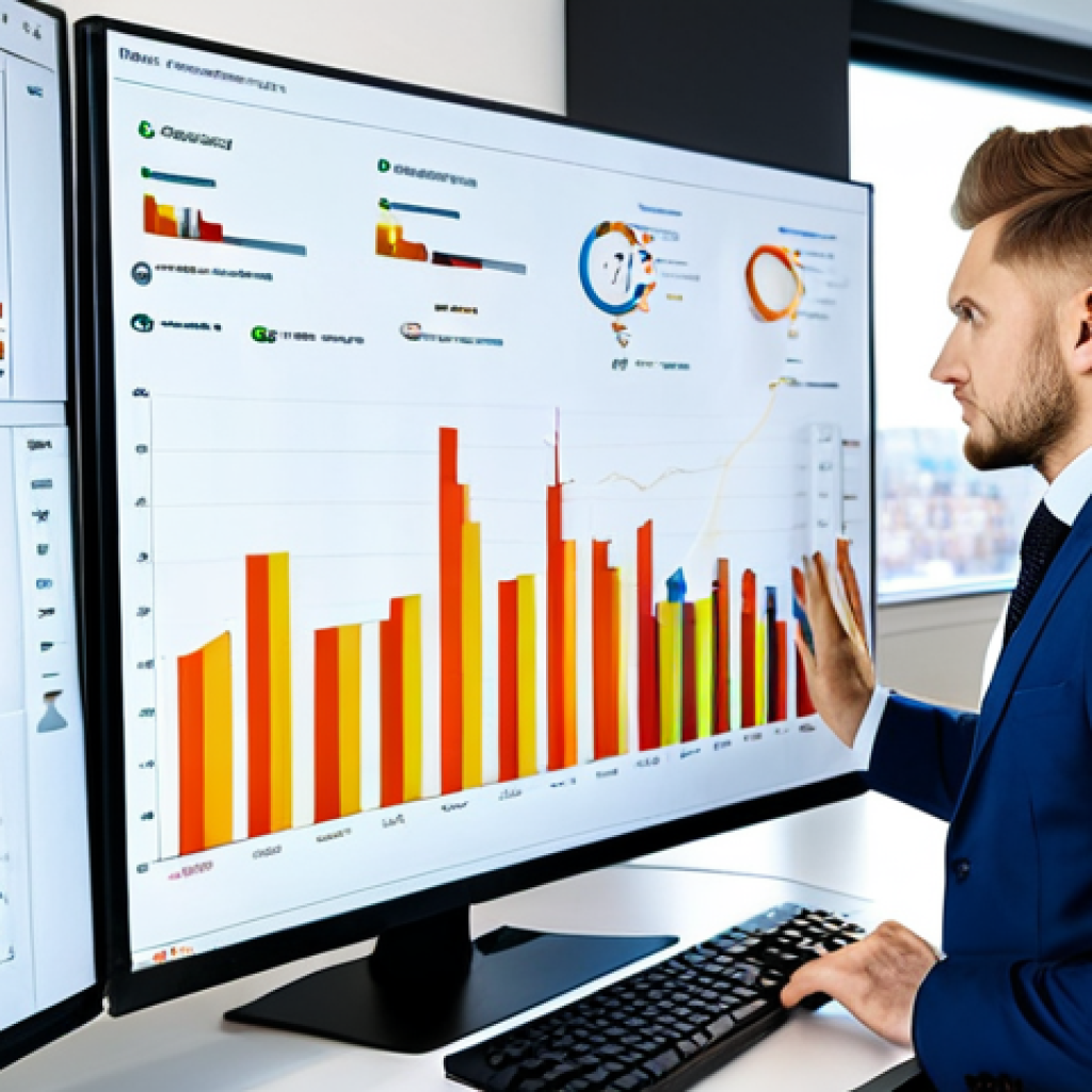 **

"A professional e-commerce manager, fully clothed in business attire, analyzing sales data on a computer screen in a modern office. The screen displays charts and graphs showing positive sales trends. The office background is bright and clean with a view of Moscow city skyline. Safe for work, appropriate content, perfect anatomy, professional, well-formed hands, natural pose, high quality photography."

**