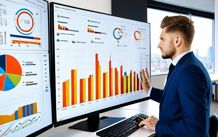 **

"A professional e-commerce manager, fully clothed in business attire, analyzing sales data on a computer screen in a modern office. The screen displays charts and graphs showing positive sales trends. The office background is bright and clean with a view of Moscow city skyline. Safe for work, appropriate content, perfect anatomy, professional, well-formed hands, natural pose, high quality photography."

**